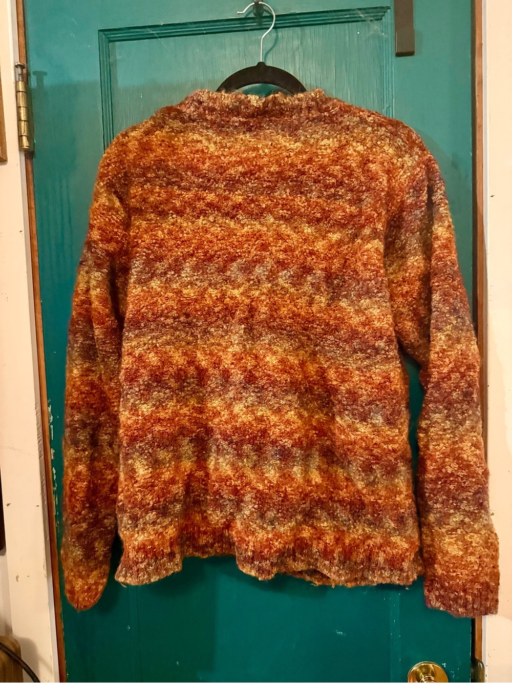 Women's Vintage Y2K Tabi Multicolor Marled Open Cardigan Sweater - Autumn Hues - Picture 3 of 3